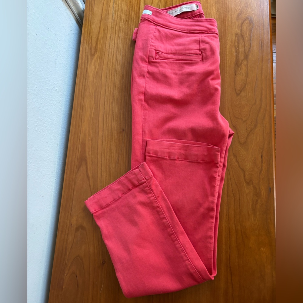 Anthropologie Bold Red High-Rise Legging